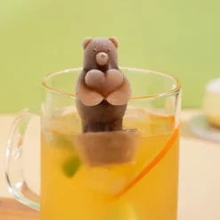 Herzbär-Eiswürfelform - Silikonform für aufhängbare Eiswürfel