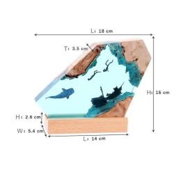 Höhlenwal-Schreibtischornament – ​​Einzigartiges Schreibtischdekor