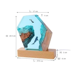 Höhlenwal-Schreibtischornament – ​​Einzigartiges Schreibtischdekor