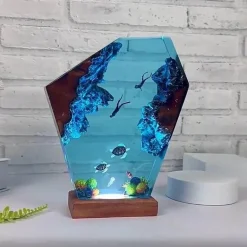 Höhlenwal-Schreibtischornament – ​​Einzigartiges Schreibtischdekor