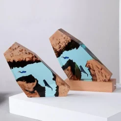 Höhlenwal-Schreibtischornament – ​​Einzigartiges Schreibtischdekor