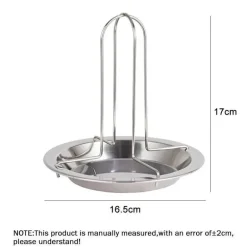 Hähnchenbräter-Set aus Edelstahl – Ständer für BBQ-Grill und Ofen