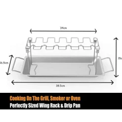Hähnchenflügelhalter aus Edelstahl – Grillzubehör