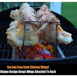 Hähnchenflügelhalter aus Edelstahl – Grillzubehör
