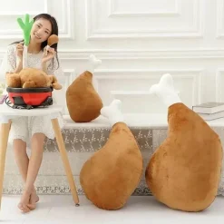 Hühnerbein-Plüschkissen - Weiches Plüschkissen