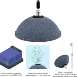 High Flow Aquarium-Luftverteiler - Sauerstoffstein für Aquarien