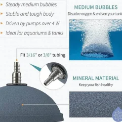 High Flow Aquarium-Luftverteiler - Sauerstoffstein für Aquarien