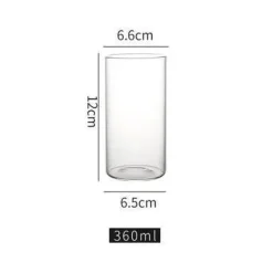 Highball-Becher-Set aus klarem Glas für Cocktails und Getränke