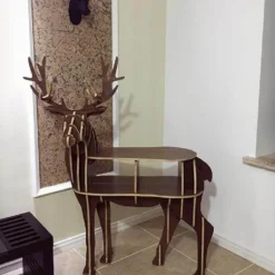 High-end Wooden Reindeer Puzzle Table