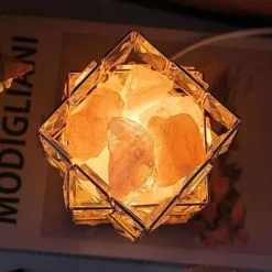 Himalaya-Salzlampe – quadratische Kristallsalzlampe