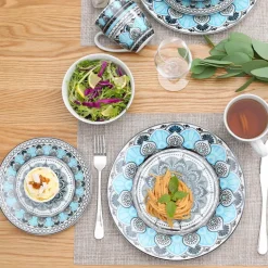 Himalia Elegantes Porzellan-Geschirrset – Stilvolles Geschirr für die gesellige Runde