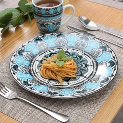 Himalia Elegantes Porzellan-Geschirrset – Stilvolles Geschirr für die gesellige Runde