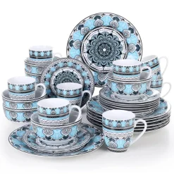 Himalia Elegantes Porzellan-Geschirrset – Stilvolles Geschirr für die gesellige Runde