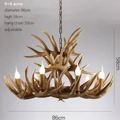 Hirschhorn-Pendelleuchte - Leuchte im amerikanischen Loft-Stil