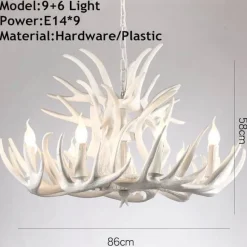 Hirschhorn-Pendelleuchte - Leuchte im amerikanischen Loft-Stil