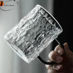 Hitzebeständige Glasbecher – Japanisches Kaffee- und Safttrinkgeschirr