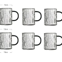 Hitzebeständige Glasbecher – Japanisches Kaffee- und Safttrinkgeschirr