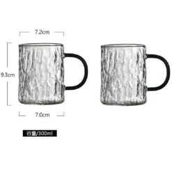 Hitzebeständige Glasbecher – Japanisches Kaffee- und Safttrinkgeschirr