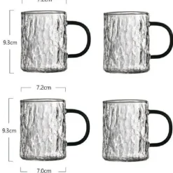 Hitzebeständige Glasbecher – Japanisches Kaffee- und Safttrinkgeschirr