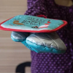 Hitzebeständige Ofenhandschuhe für Weihnachten – Backhandschuhe für die Feiertage