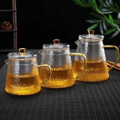 Hitzebeständige Teekanne aus Glas mit Pu-Erh-Sieb – ideal zum Teekochen