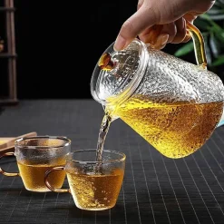 Hitzebeständige Teekanne aus Glas mit Pu-Erh-Sieb – ideal zum Teekochen