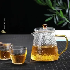 Hitzebeständige Teekanne aus Glas mit Pu-Erh-Sieb – ideal zum Teekochen