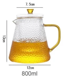 Hitzebeständige Teekanne aus Glas mit Pu-Erh-Sieb – ideal zum Teekochen