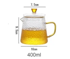 Hitzebeständige Teekanne aus Glas mit Pu-Erh-Sieb – ideal zum Teekochen