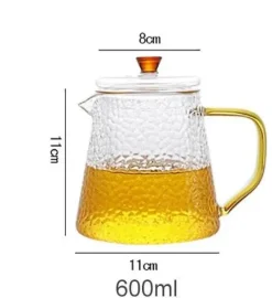 Hitzebeständige Teekanne aus Glas mit Pu-Erh-Sieb – ideal zum Teekochen
