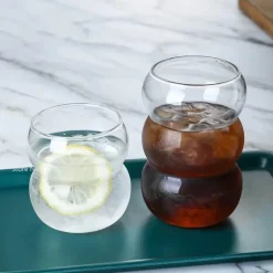 Hitzebeständiger Cold Brew-Kaffeebecher aus Glas – perfekt für Milchlattes und Sprudelwasser