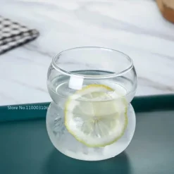 Hitzebeständiger Cold Brew-Kaffeebecher aus Glas – perfekt für Milchlattes und Sprudelwasser
