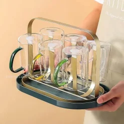 Hitzebeständiger Glasbecher mit Henkel – Vielseitiges Trinkgefäß für heiße und kalte Getränke