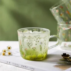 Hitzebeständiger Glasbecher mit großem Fassungsvermögen – süßes Design, perfektes Geschenk