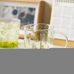 Hitzebeständiger Glasbecher mit großem Fassungsvermögen – süßes Design, perfektes Geschenk