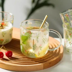 Hitzebeständiger Glasbecher mit großem Fassungsvermögen – süßes Design, perfektes Geschenk