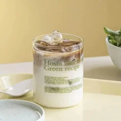 Hitzebeständiger Kaffeebecher aus Glas – vielseitiger Becher für Tee, Milch und Bier