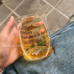 Hitzebeständiger Kaffeebecher aus Glas – vielseitiger Becher für Tee, Milch und Bier