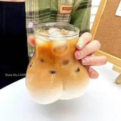 Hitzebeständiger Kaffeebecher aus Glas – Iced Latte Juice Cup