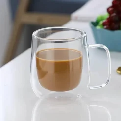 Hitzebeständiger Kaffeebecher aus Glas – langlebiger Bar-Trinkbecher