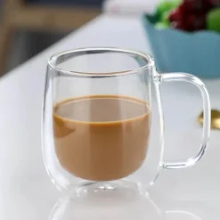 Hitzebeständiger Kaffeebecher aus Glas – langlebiger Bar-Trinkbecher