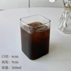 Hitzebeständiger Saftbecher aus Glas – 500 ml, transparentes Trinkgeschirr