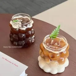 Hitzebeständiges Becherset aus klarem Glas – Krüge für Kaffee, Tee, Saft und Bier