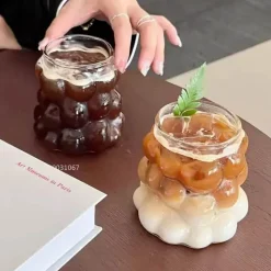 Hitzebeständiges Becherset aus klarem Glas – Krüge für Kaffee, Tee, Saft und Bier
