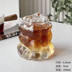Hitzebeständiges Becherset aus klarem Glas – Krüge für Kaffee, Tee, Saft und Bier