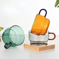 Hitzebeständiges Glasbecher-Set – 200 ml Kaffee-, Tee- und Espressotassen