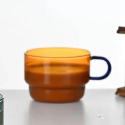 Hitzebeständiges Glasbecher-Set – 200 ml Kaffee-, Tee- und Espressotassen