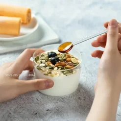 Hitzebeständiges Glaslöffel-Set – Kaffee-Dessert-Teelöffel