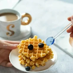 Hitzebeständiges Glaslöffel-Set – Kaffee-Dessert-Teelöffel