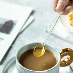 Hitzebeständiges Glaslöffel-Set – Kaffee-Dessert-Teelöffel